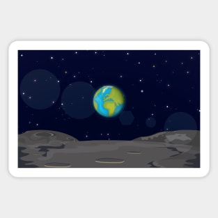 Moonscape Sticker